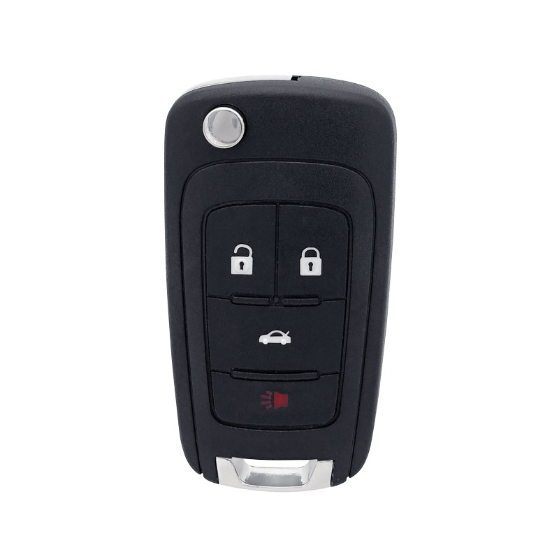 QN-RS391X 4 botones reemplazo de carcasa de llave remota apto para Buick GL8 Chevrolet Volt Sonic Cruze Camaro